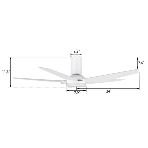 Smafan Maclean remote ceiling fan Specification