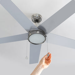 Pull-chain ceiling fan