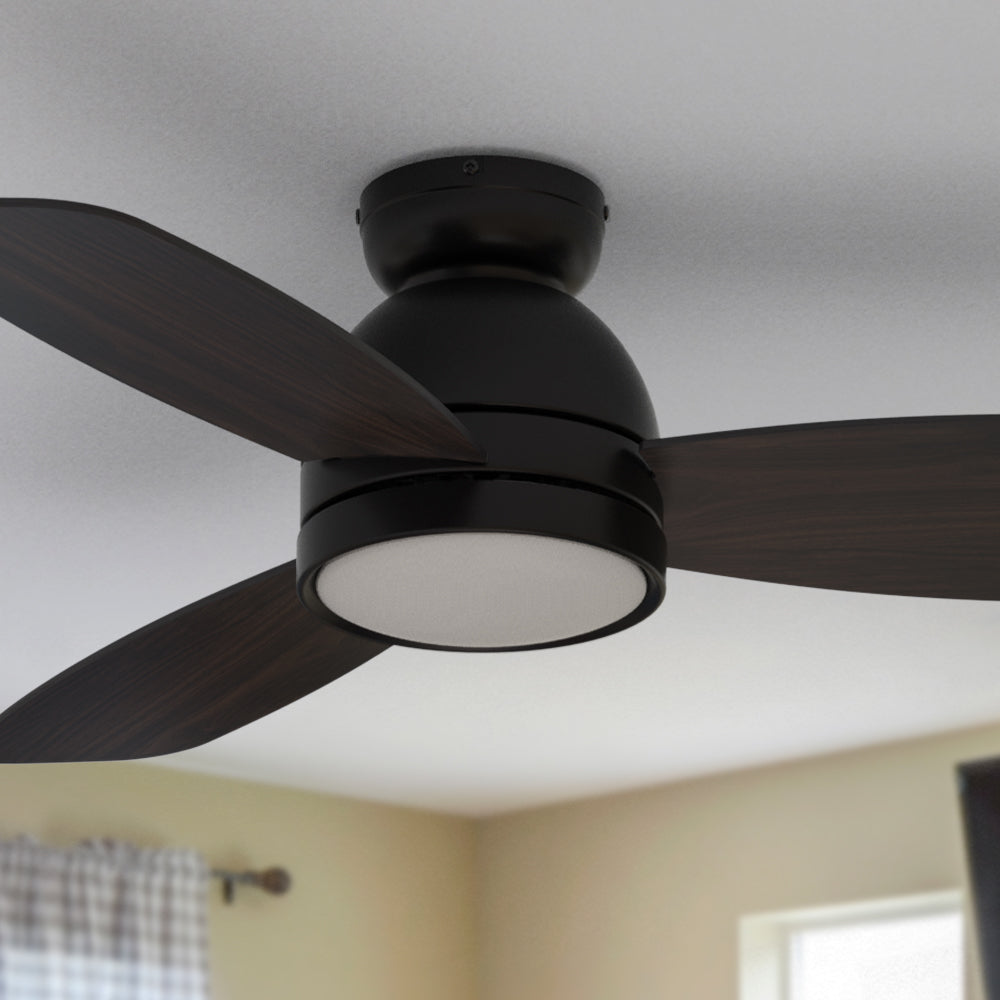 Thibault Flush Mount Ceiling Fan with LED Light and Remote 44 inch - Image 8