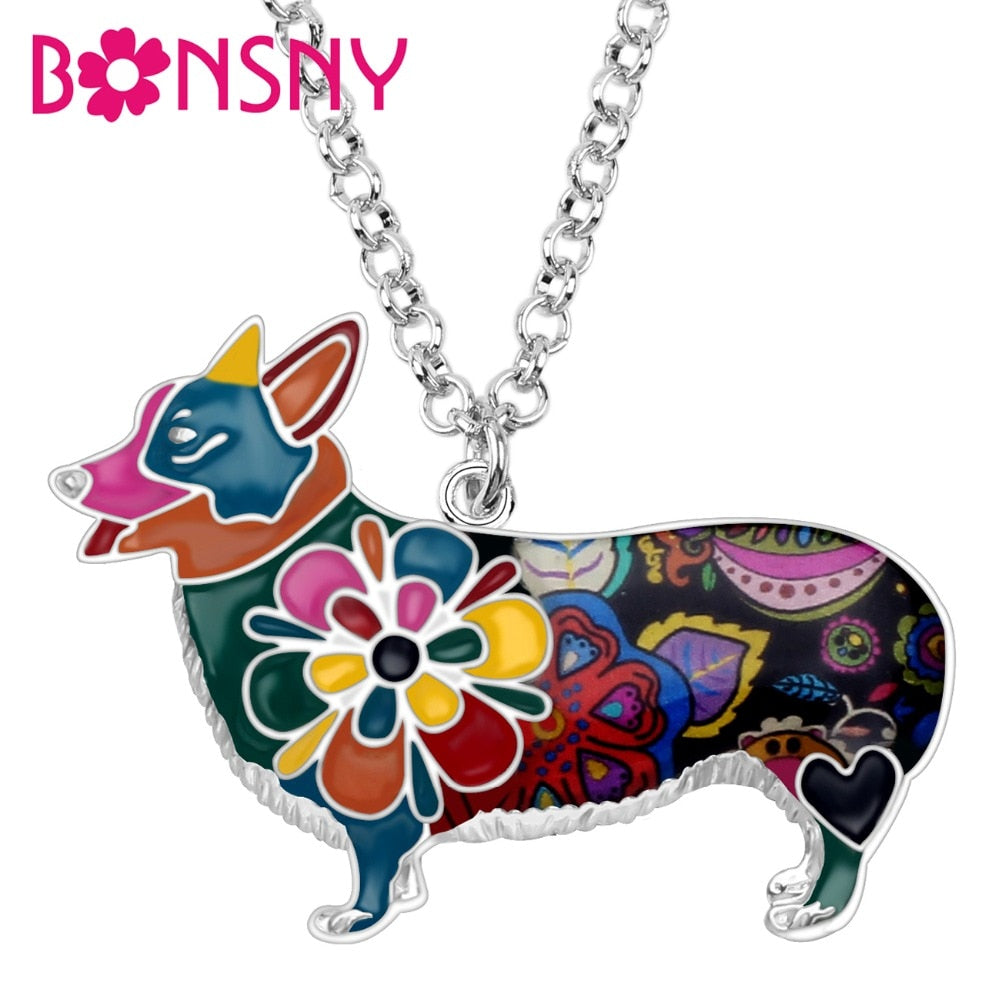 corgi pendant necklace