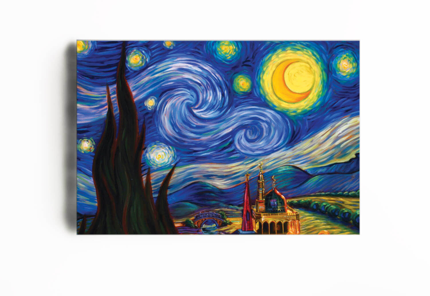 Starry Night Van Gogh Canvas Print Art Repro Hencely Home Decor