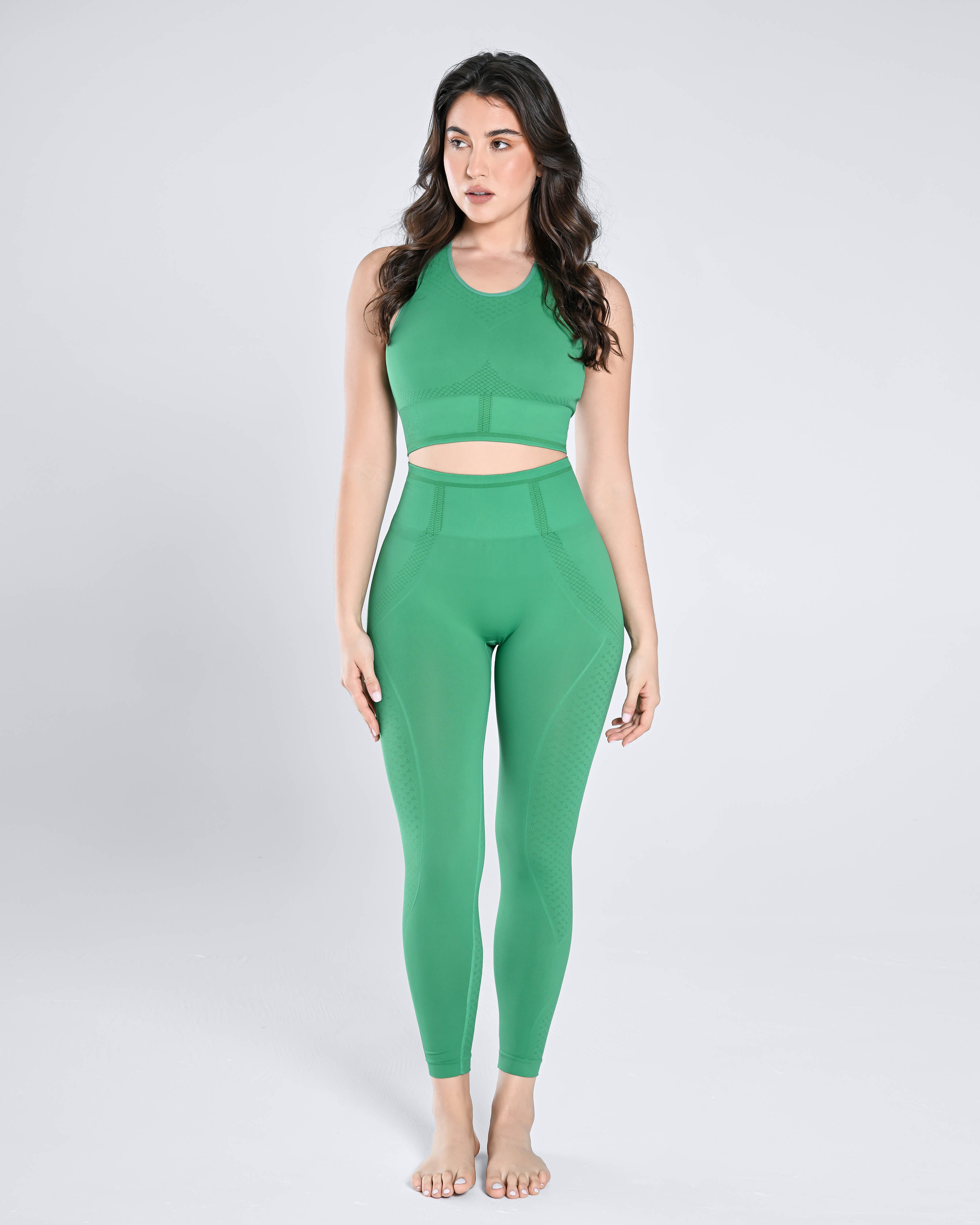 SEAMLESS RIBBED CROSSOVER LEGGINGS – Monhegans