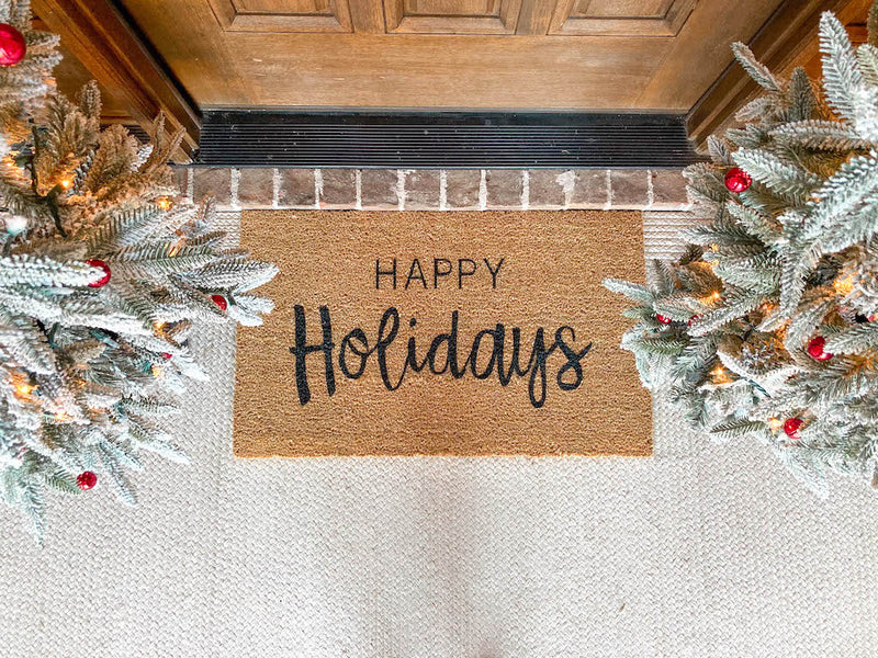 Happy Holidays Doormat – allthingsprettyshop