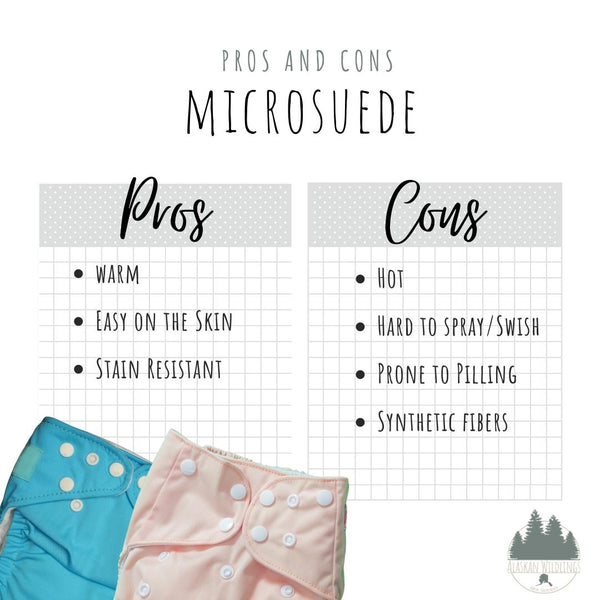 Pros and cons list of microsuede lining