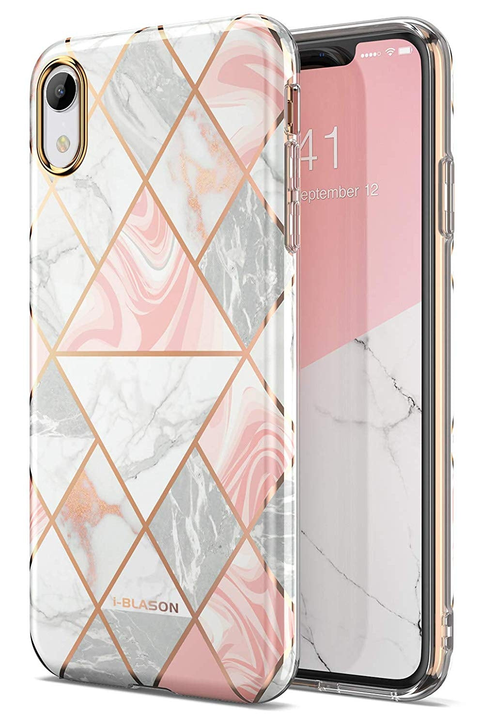 iPhone XR Cosmo Lite Case-Marble Pink | i-Blason