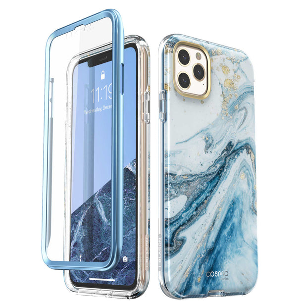 iPhone 11 Pro Max Cosmo Case-Marble Blue | i-Blason