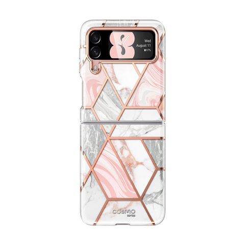 i-Blason Cosmo Pro - Protective case for cell phone - marble pink - for Samsung Galaxy Z Fold4