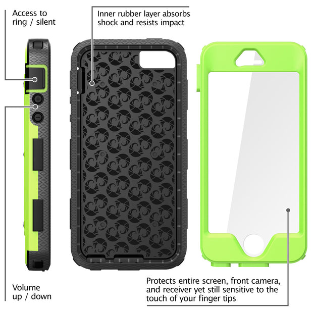 iPhone 5 | 5S Armorbox Case-Green