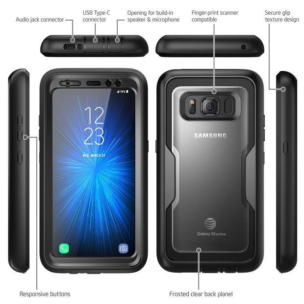 Samsung Galaxy S8 Active Magma Case Black I Blason