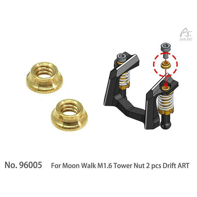 DriftArt For Moon Walk M1.6 Tower Nut (2pcs)