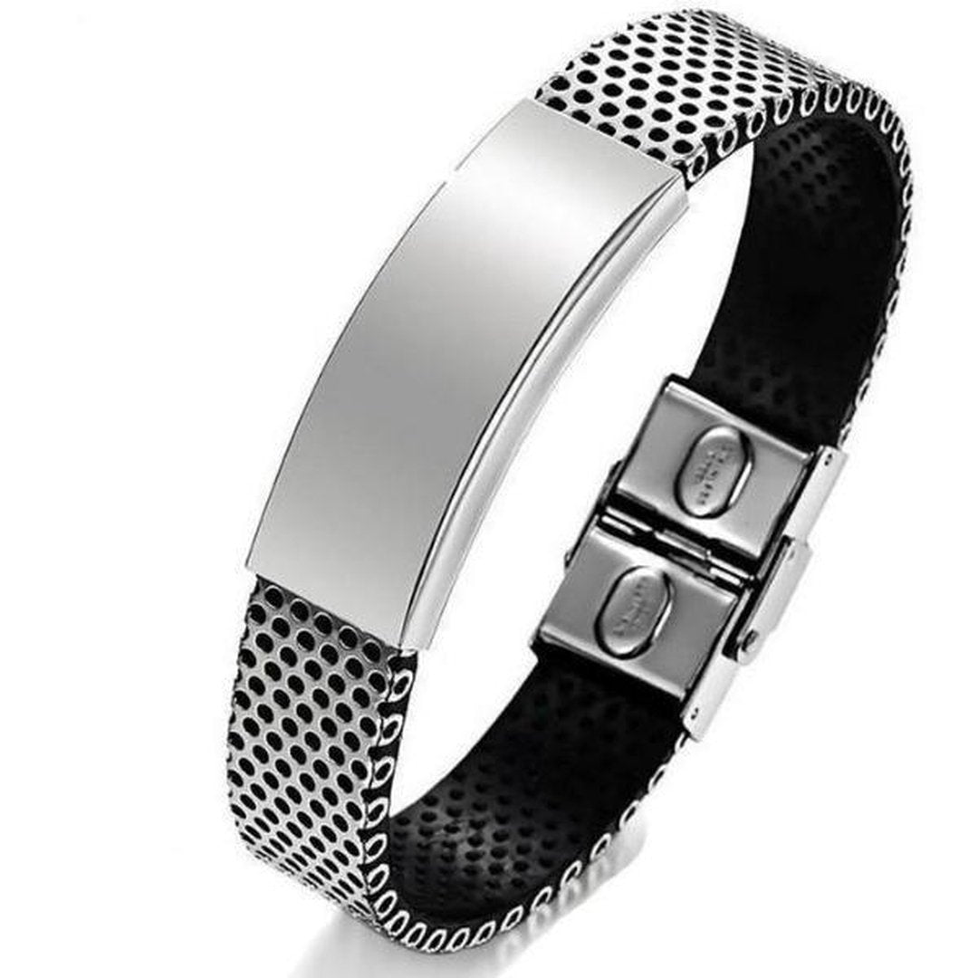 Stainless Steel Geometric Bangle