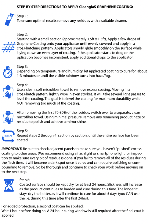 How to apply a graphene ceramic coating onto shower glass or windows.