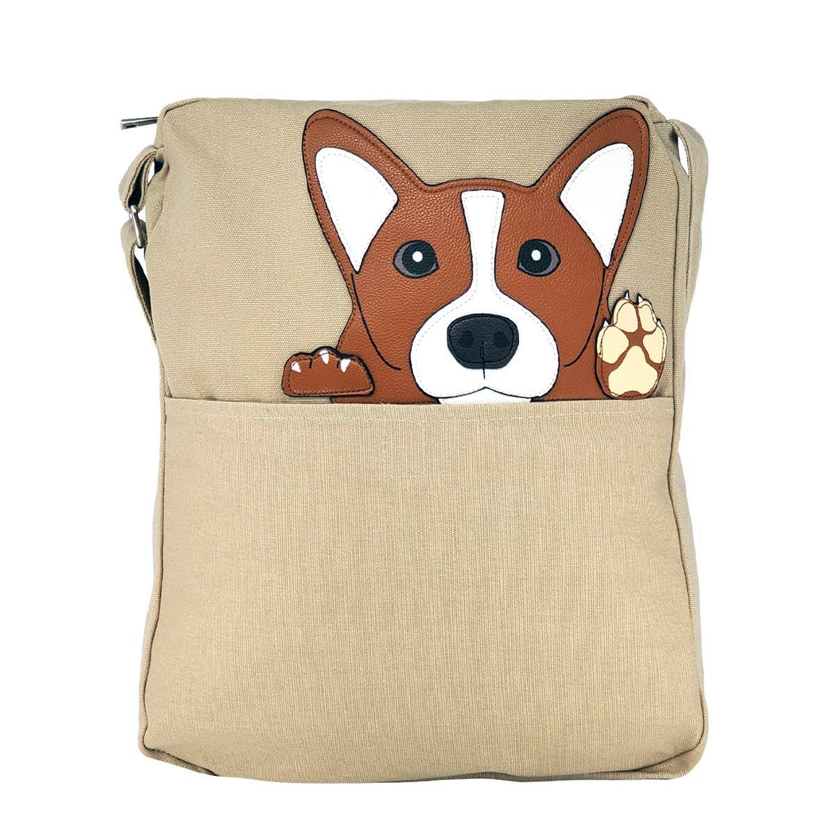 Corgi Messenger Bag - Women's Dog Satchel | Pakapalooza