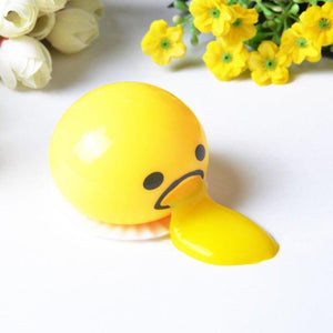 squishy puking egg yolk stress ball