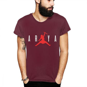 arya stark jumpman t shirt