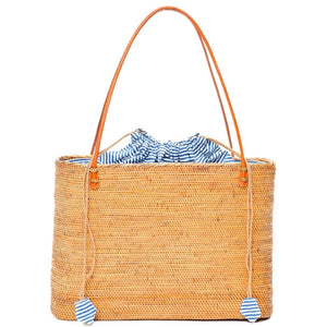 Harper Tote: Nantucket Navy Stripe