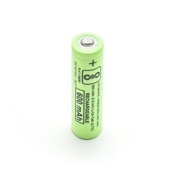 Lithium-Ion 14500 Rechargeable Cell 3.7V 1000mAh with Button Top Cap