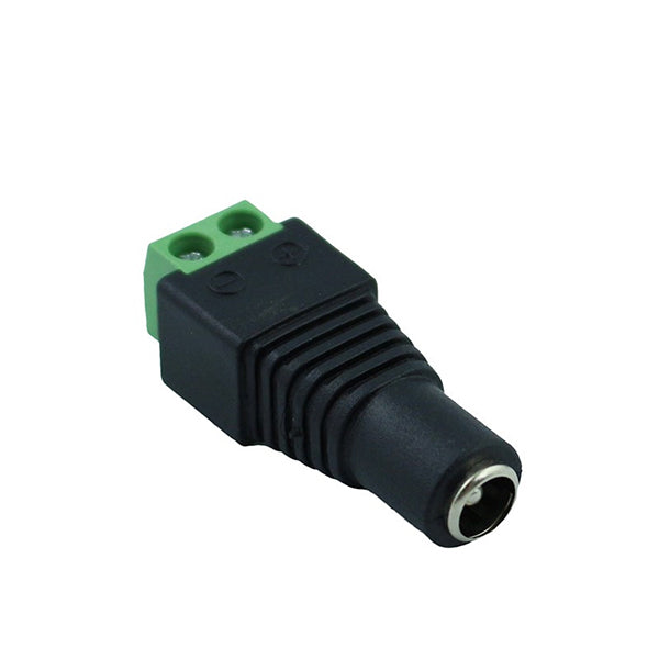2.1X5.5mm DC Jack Female Plug To Alligator Clip With - 0.5 Meter