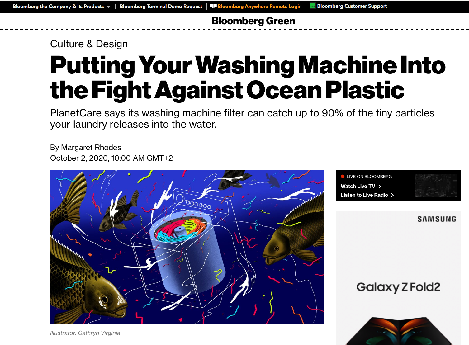 Bloomberg Green Microfiber Pollution