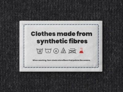 clothing label microfiber pollution