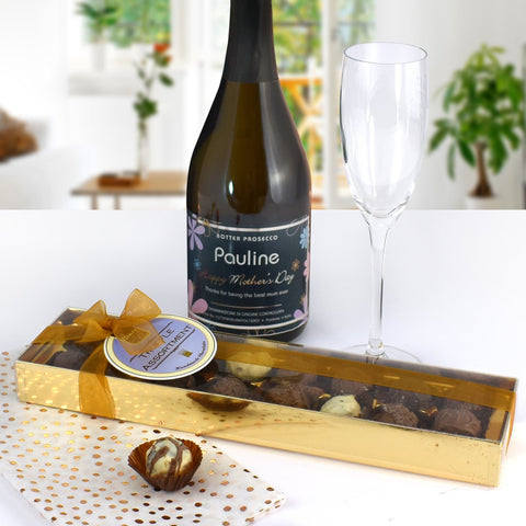 Personalised Prosecco and Personalised Chocolate