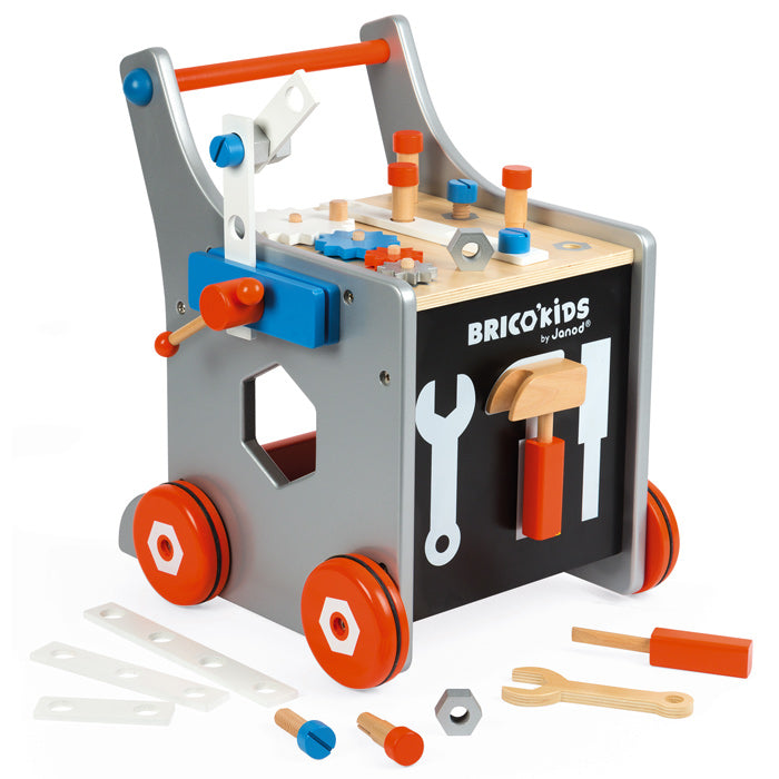 Janod - Brico Kids DIY Trolley | Quality Wooden Toys | Entropy