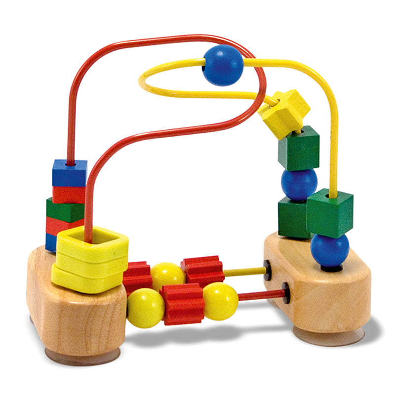 wooden bead maze toy