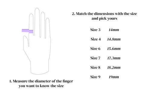 Size Guide Rings Sparkle Society