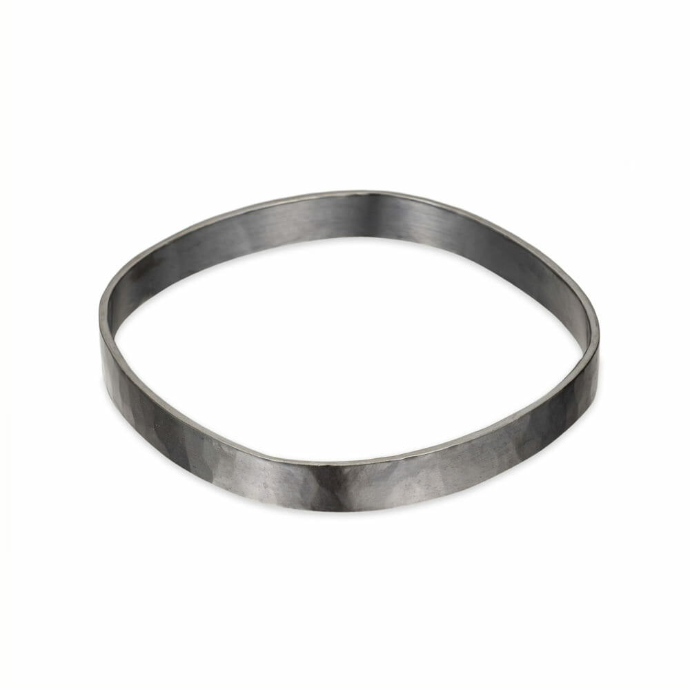 8mm Silver Square Densa Bangle | Colleen Mauer Designs