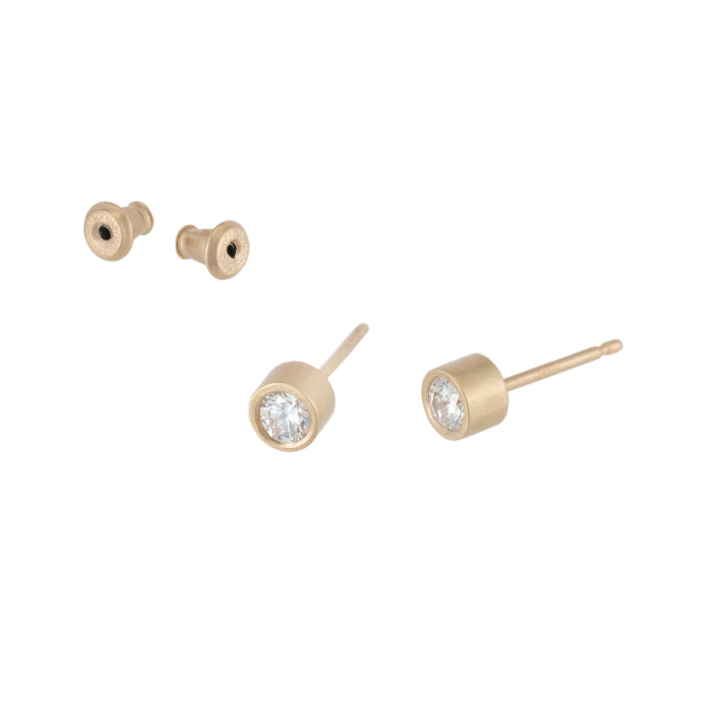 Gold Color Bullet Style Metal Earring Back – Saga Display