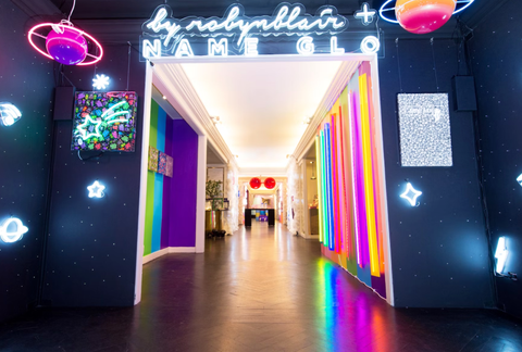 On January 14, New York-based candy artist By Robynblair and neon studio Name Glo launched their artists-in-residence installation at Bergdorf Goodman’s flagship store in New York.