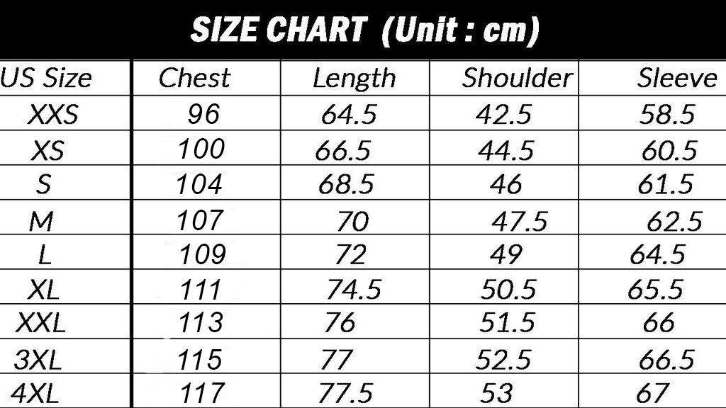Ace Size Chart