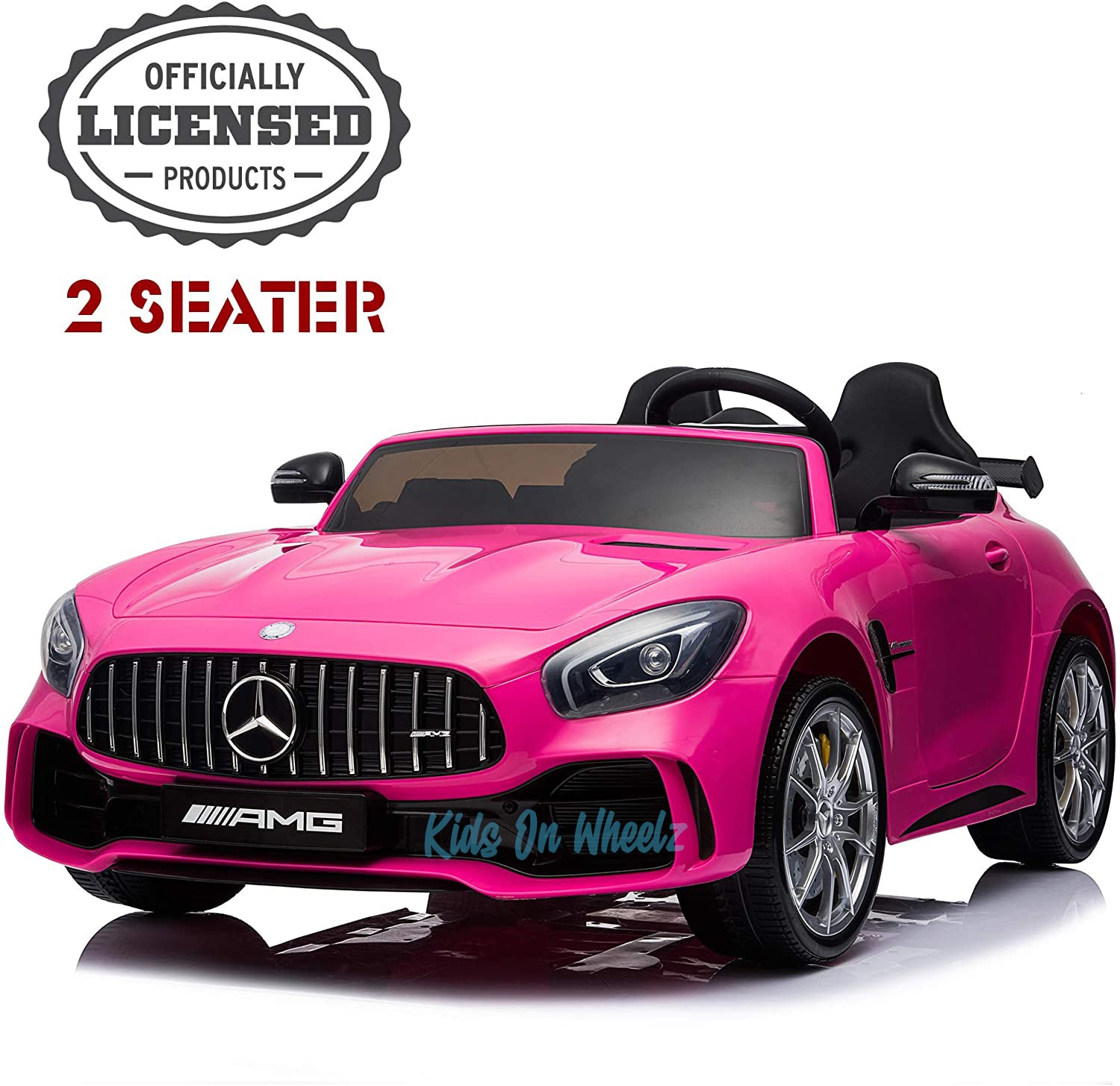 mercedes benz pink ride on car