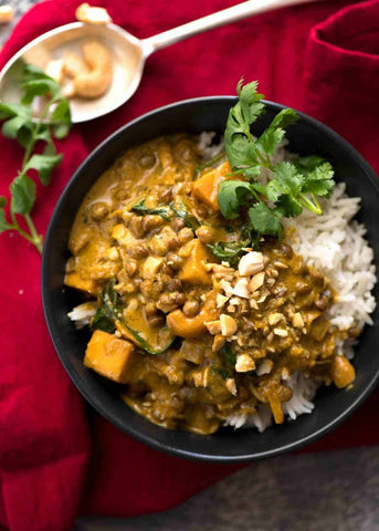 Coconut Curry with Lentils Pumpkin