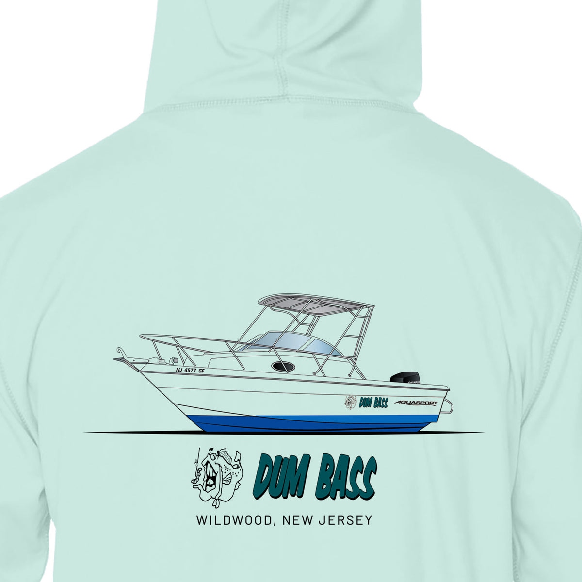 Custom Boat Drawing  Mens Recycled Solar Performance - Hoodie