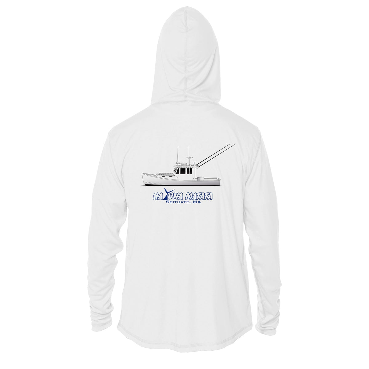 Custom Boat Drawing  Mens Recycled Solar Performance - Hoodie