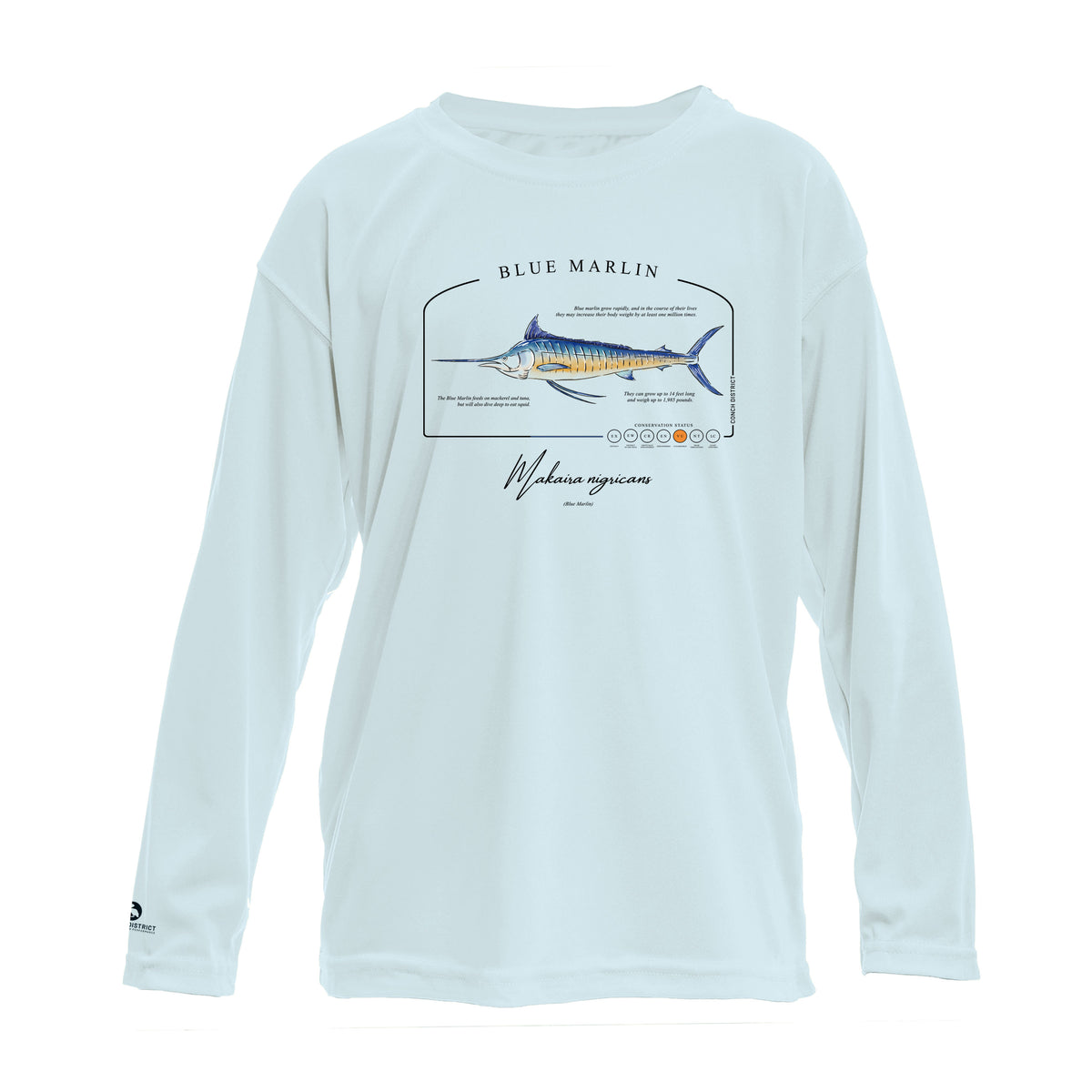Blue Marlin Conservation Status UPF 50+ Sun Protection Hoodie