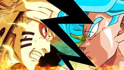  Goku  Vs  Naruto  qui gagne Saiyan Spark Spark Wear