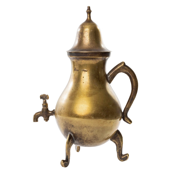 SOLD Vintage brass teapot wall hook / 4.75” tall 2.75” wide 1.25” deep /  $12 + shipping {4195}