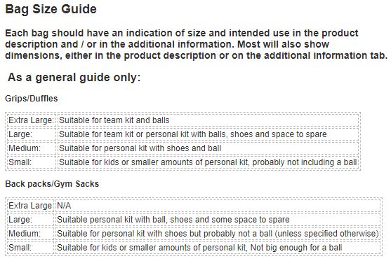 Size Guide