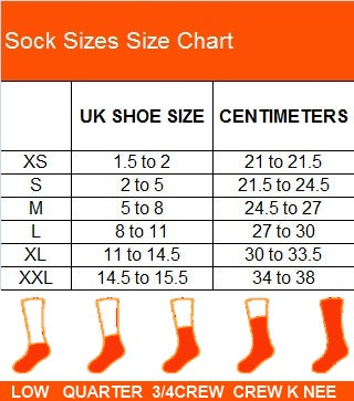 nike socks size chart