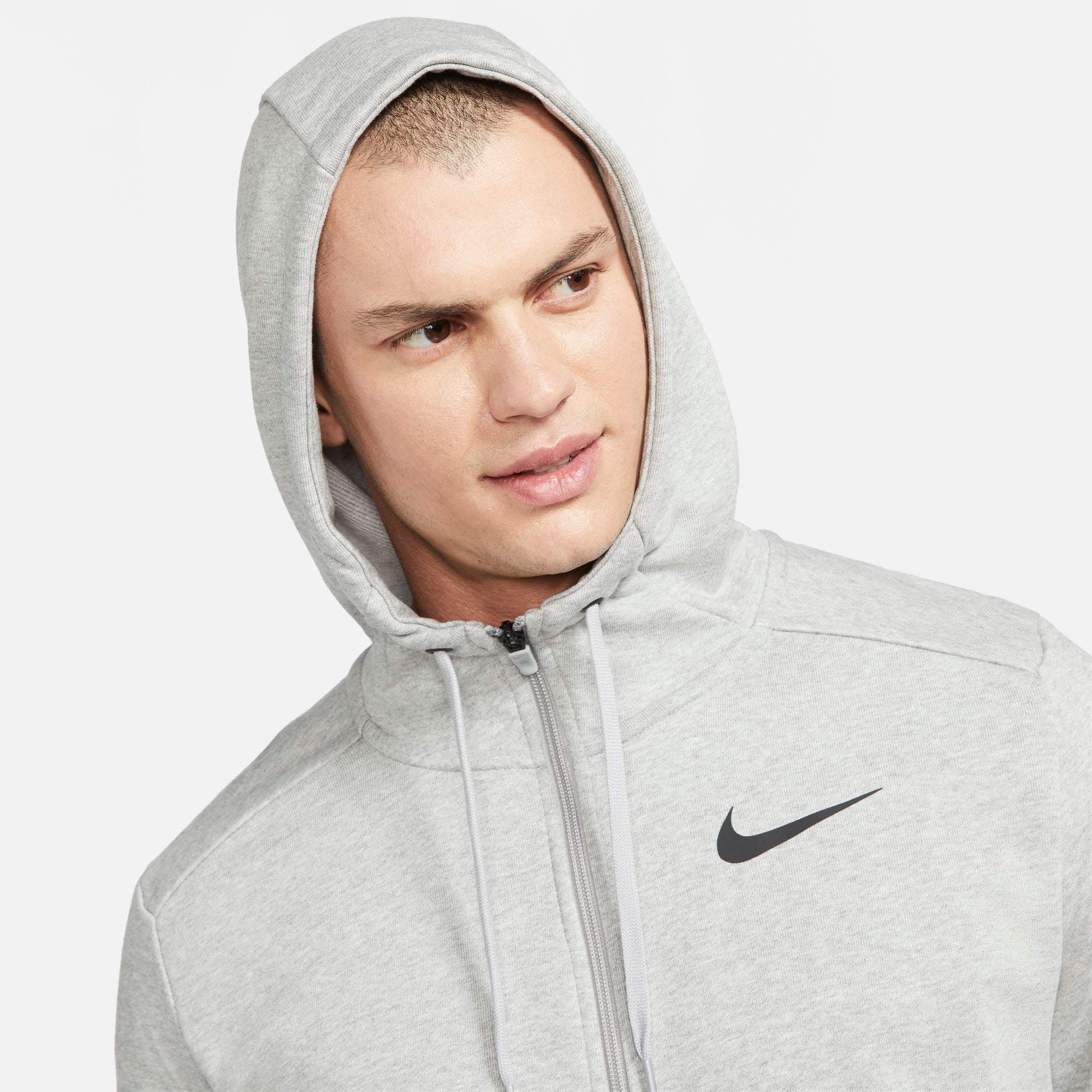 Nike Training Dri-fit Hoody - Dark Grey Heather/Black – SwiSh basketball