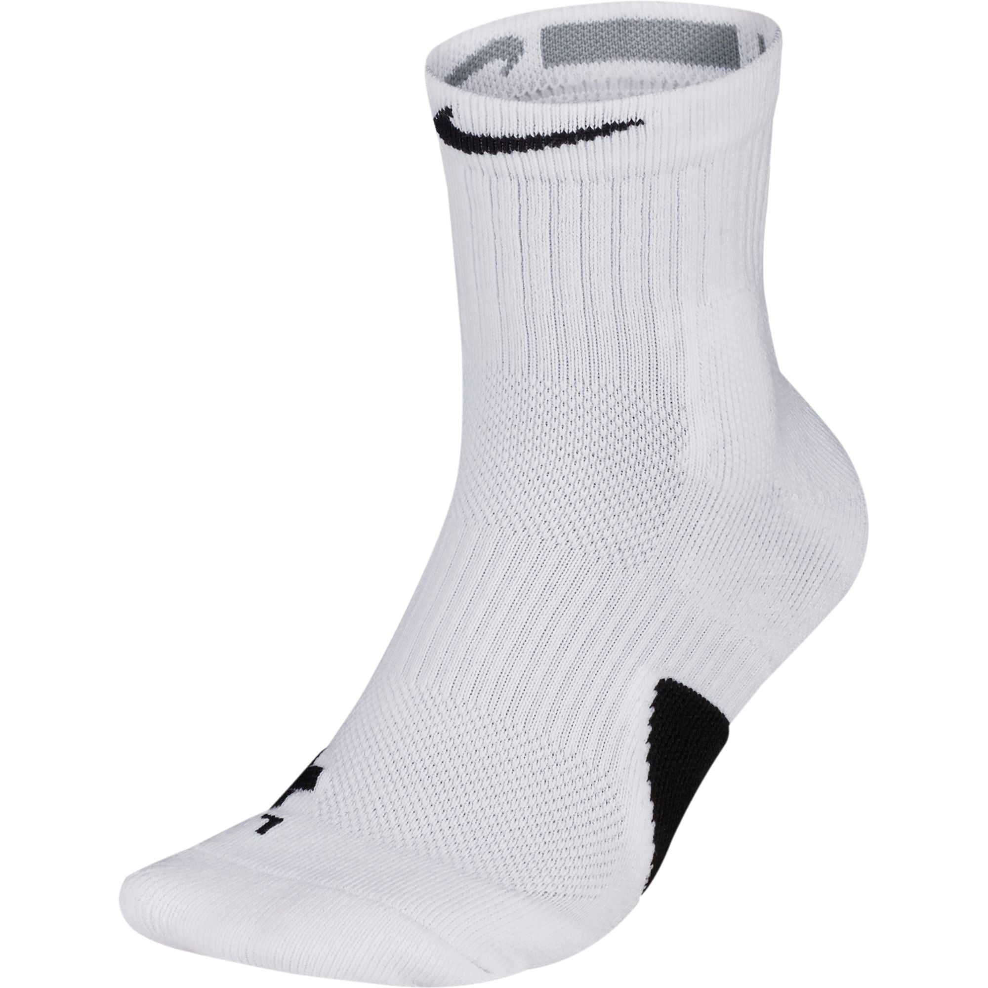 black and white elite socks