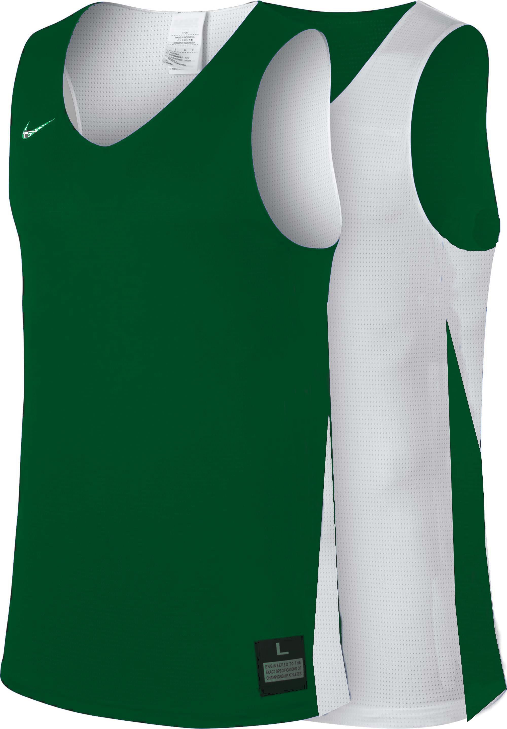 green and white reversible jersey