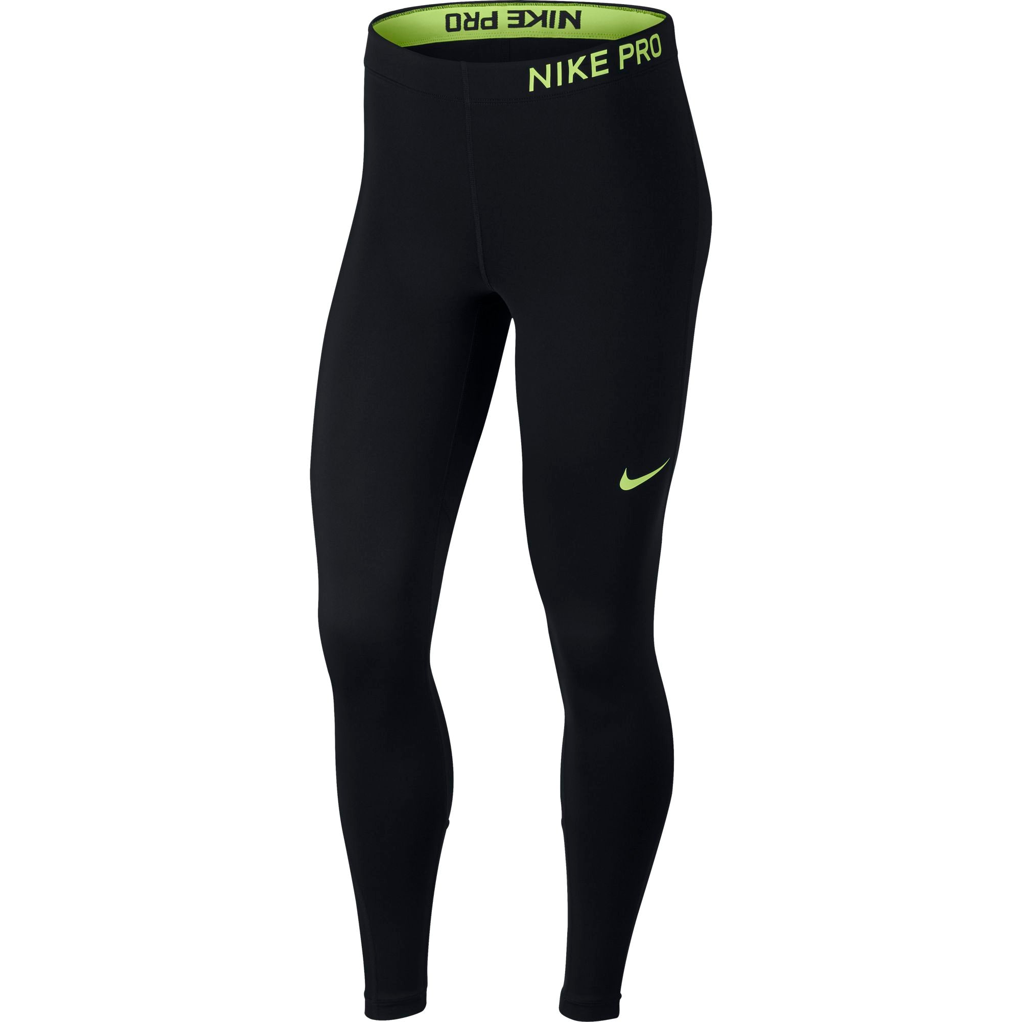 Nike Womens Pro Base Layer Tights - Black/Volt Glow – SwiSh basketball