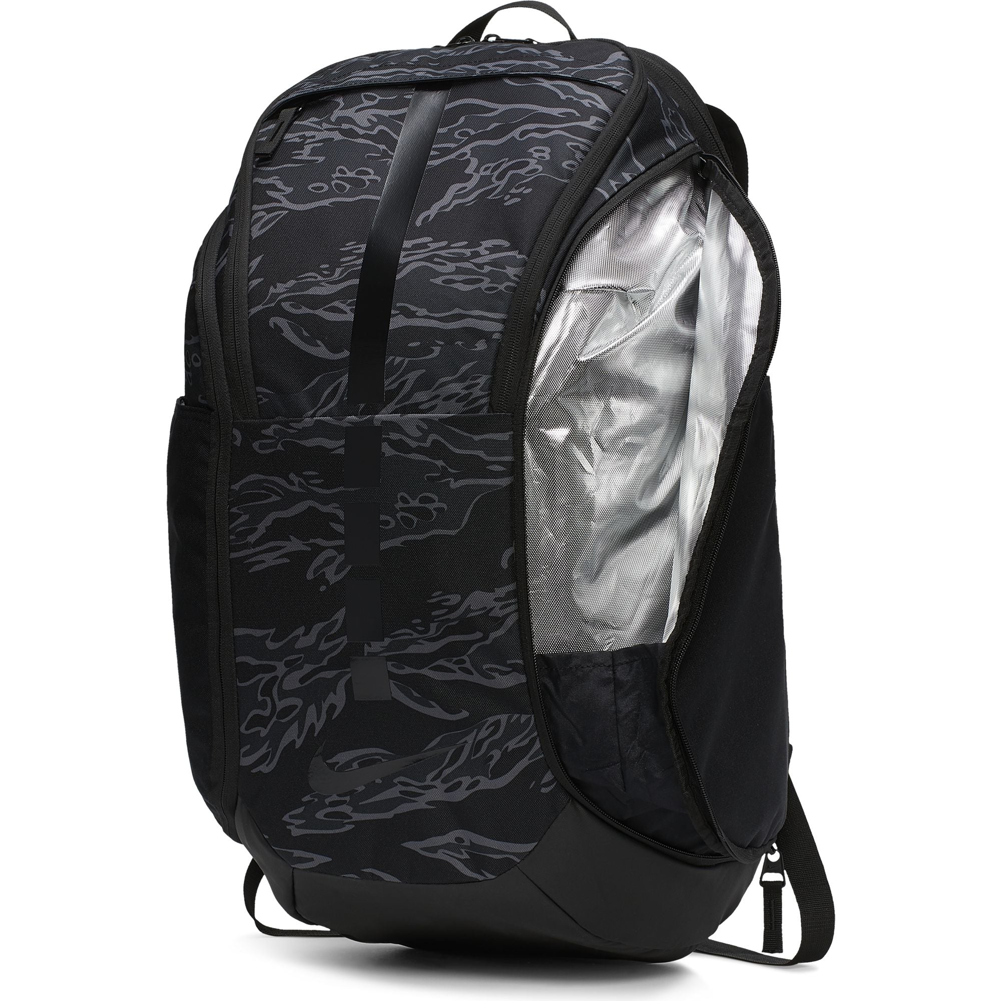 nike hoops elite backpack black and white