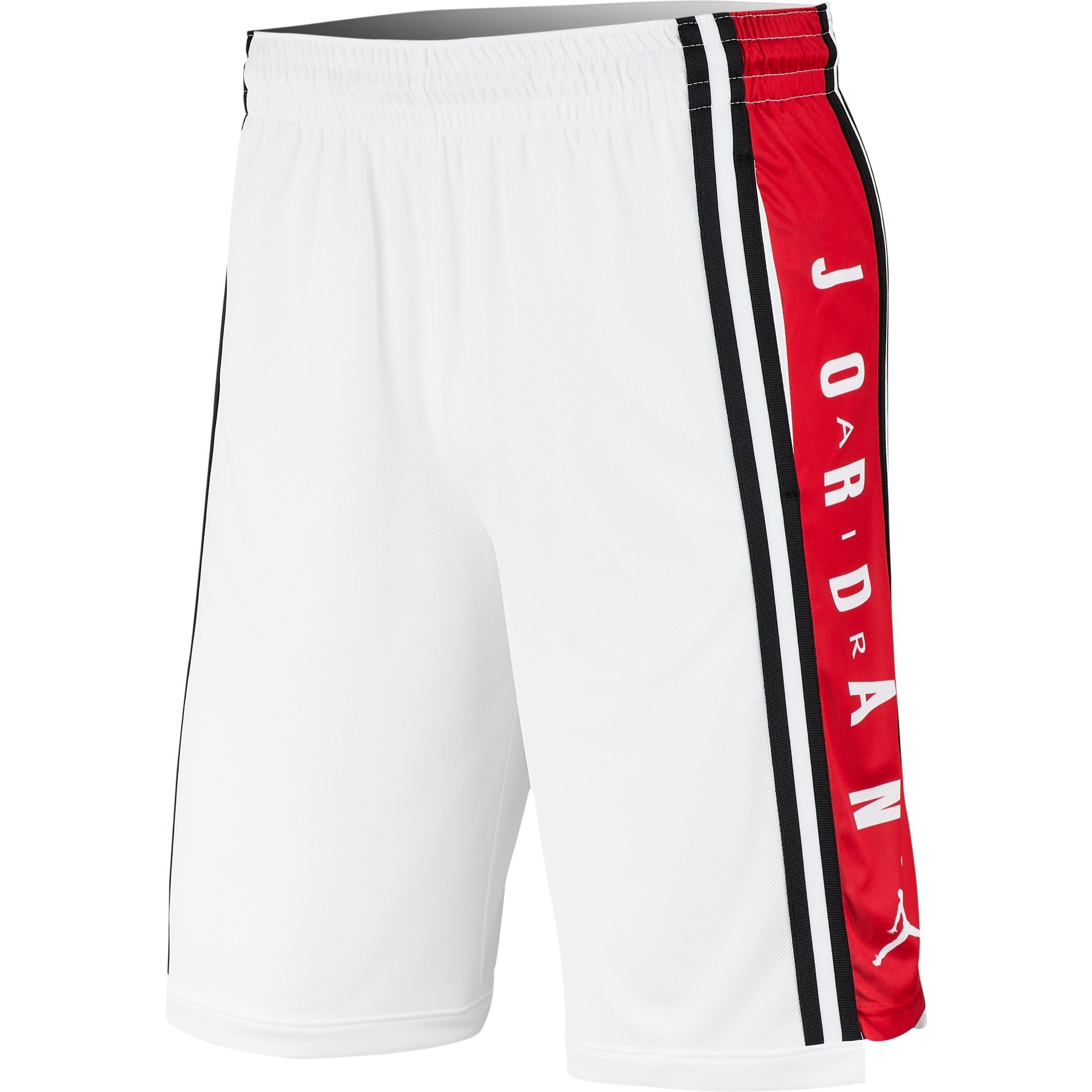 jordan shorts black and red