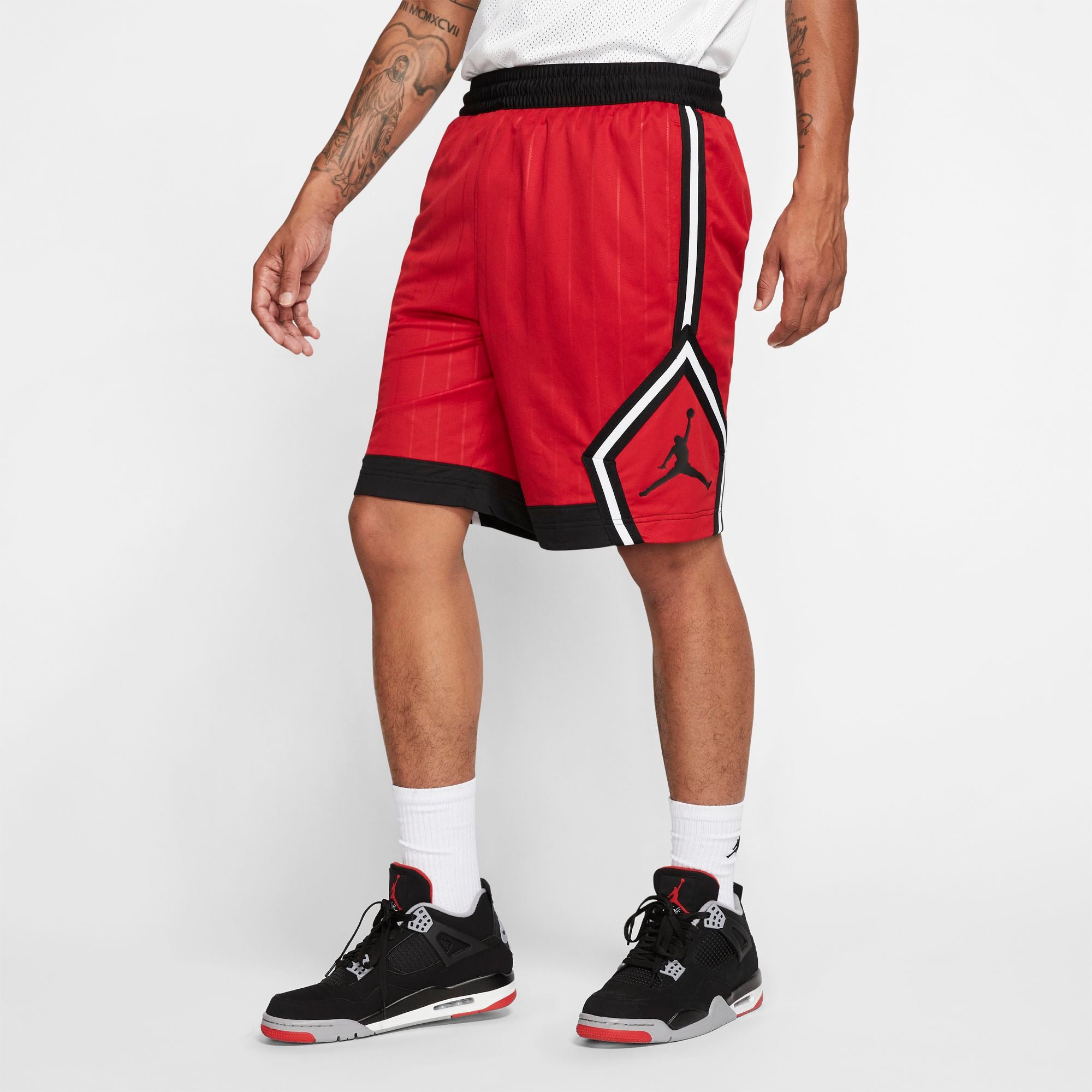 jordan diamond shorts red