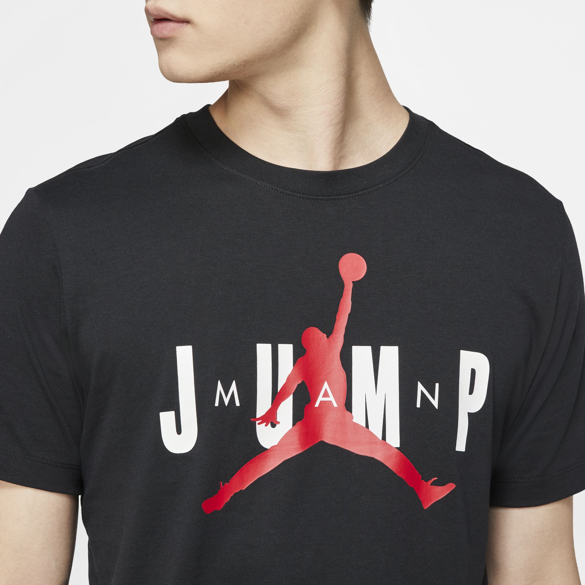 red and black jordan t shirt