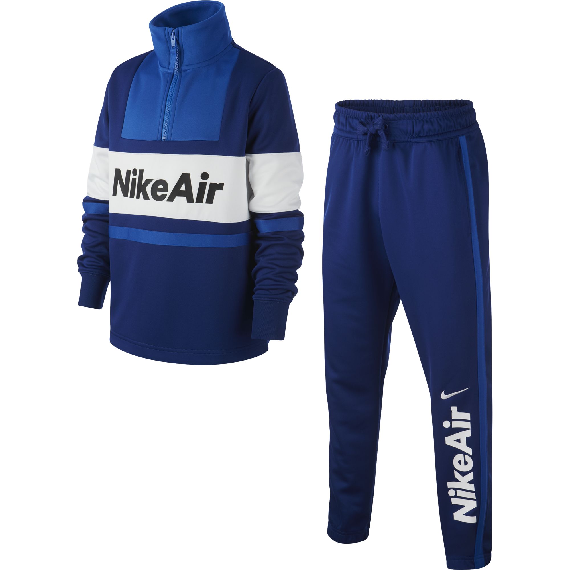 nike blue and white tracksuit